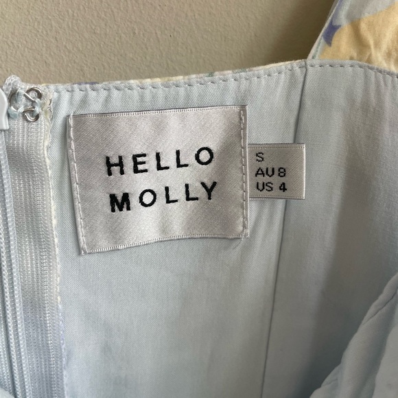 Boutique Floral Pastel Shoulder Tie Bow Sundress Sweetheart Neckline Coquette - Picture 12 of 15